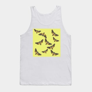 Death's Head Moths Yellow Tank Top